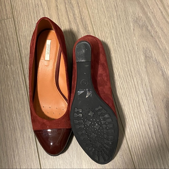 GEOX Respira, wedge heels, ruby red - Picture 3 of 4